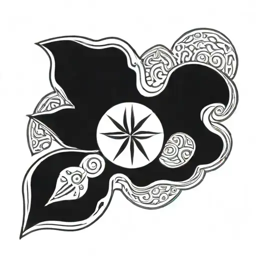 sand dollar tattoo design idea