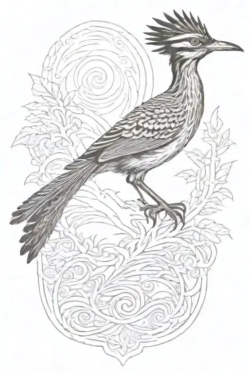 roadrunner tattoo design idea
