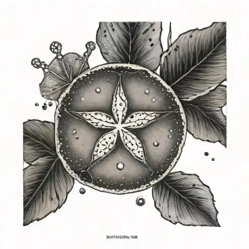 sand dollar tattoo design idea