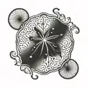 sand dollar tattoo design idea