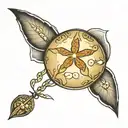 sand dollar tattoo design idea