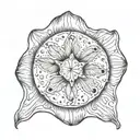 sand dollar tattoo design idea