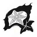 sand dollar tattoo design idea