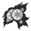 sand dollar tattoo design idea