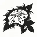 sand dollar tattoo design idea