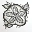 sand dollar tattoo design idea