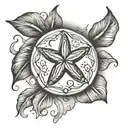 sand dollar tattoo design idea