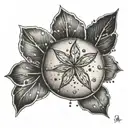 sand dollar tattoo design idea