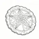 sand dollar tattoo design idea
