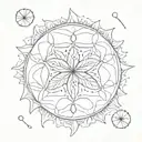 sand dollar tattoo design idea