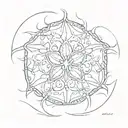 sand dollar tattoo design idea