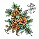 pinetree tattoo design idea