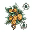 pinetree tattoo design idea