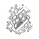 keyboard tattoo design idea