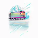 train tattoo design idea