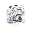 train tattoo design idea