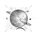 solar system tattoo design idea