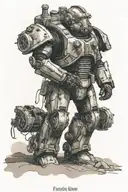 fallout power armor tattoo design idea