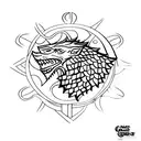 Game of Thrones characters in minimalist style tattoo design idea