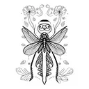 Dragonfly tattoo design idea