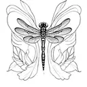 Dragonfly tattoo design idea
