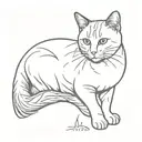 calico cat tattoo design idea