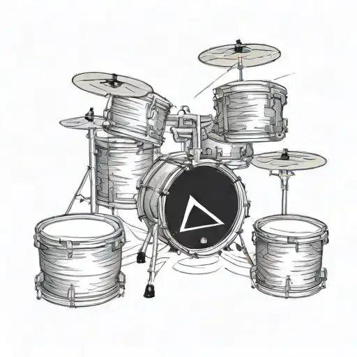 SET DRUM, PINK FLOYD DARK SIDE OF THE MOON THE WALL tattoo design idea