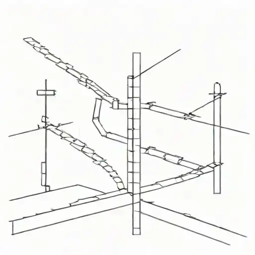 A lego figure standing at a crossroads with multiple paths leading in different directions tattoo design idea