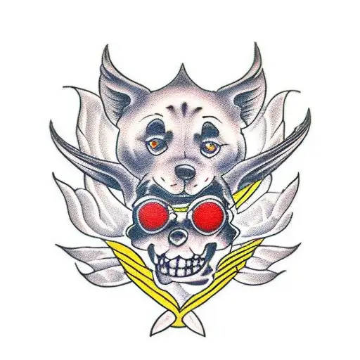 Friends on a road trip with Harley Davidsons tattoo design idea