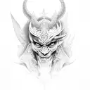 fair Lucifer tattoo design idea