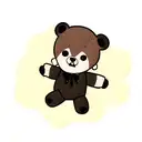 horror gothic teddy bear tattoo design idea