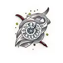 red pepper and candy tattoo design idea