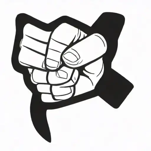 thumbs up tattoo design idea