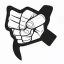 thumbs up tattoo design idea