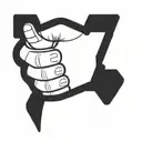 thumbs up tattoo design idea