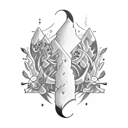 let go and let god tattoo design idea