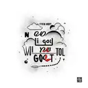 let go and let god tattoo design idea