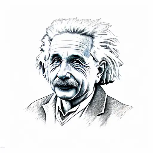 Einstein tattoo design idea