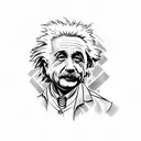Einstein tattoo design idea