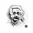 Einstein tattoo design idea