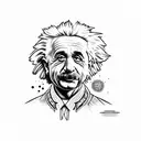 Einstein tattoo design idea
