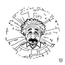 Einstein tattoo design idea