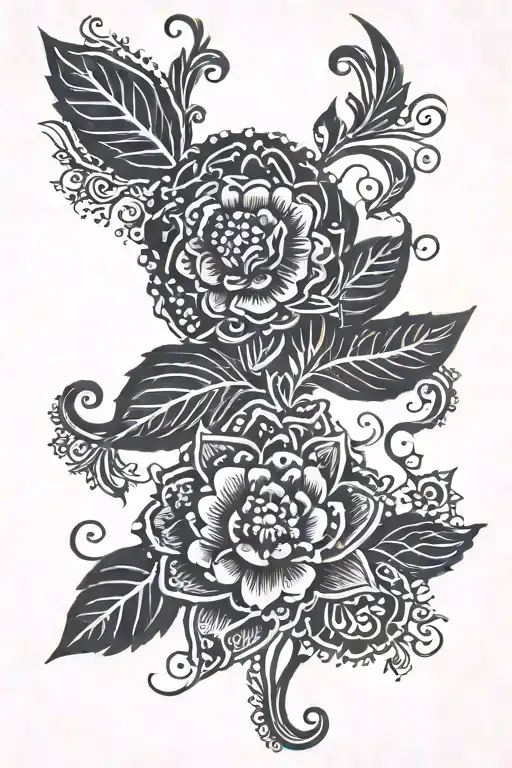 Henna tattoo design idea