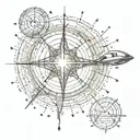 Carl Sagan’s Pulsar Map upper half tattoo design idea