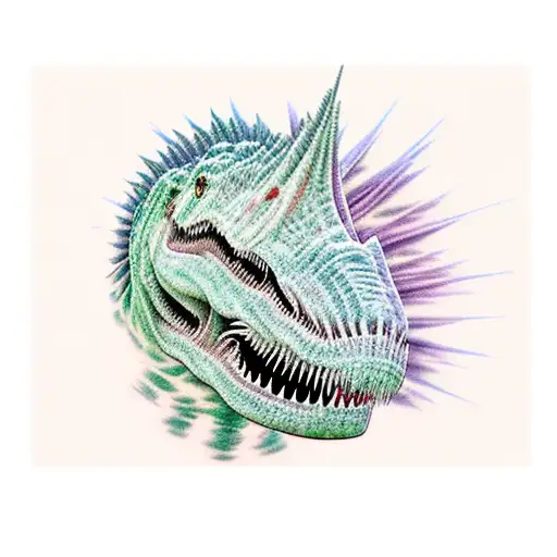 Spinosaurus  tattoo design idea