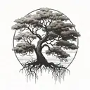willow tree  tattoo design idea