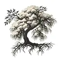 willow tree  tattoo design idea