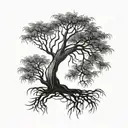 willow tree  tattoo design idea