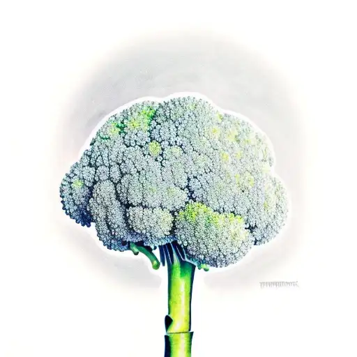 Broccoli tattoo design idea