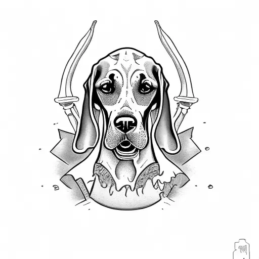 Grim Reaper with 3 Dobermans  tattoo design idea